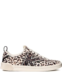 kate spade new york K As In Kate Court Leopard Print Twill Court Sneakers