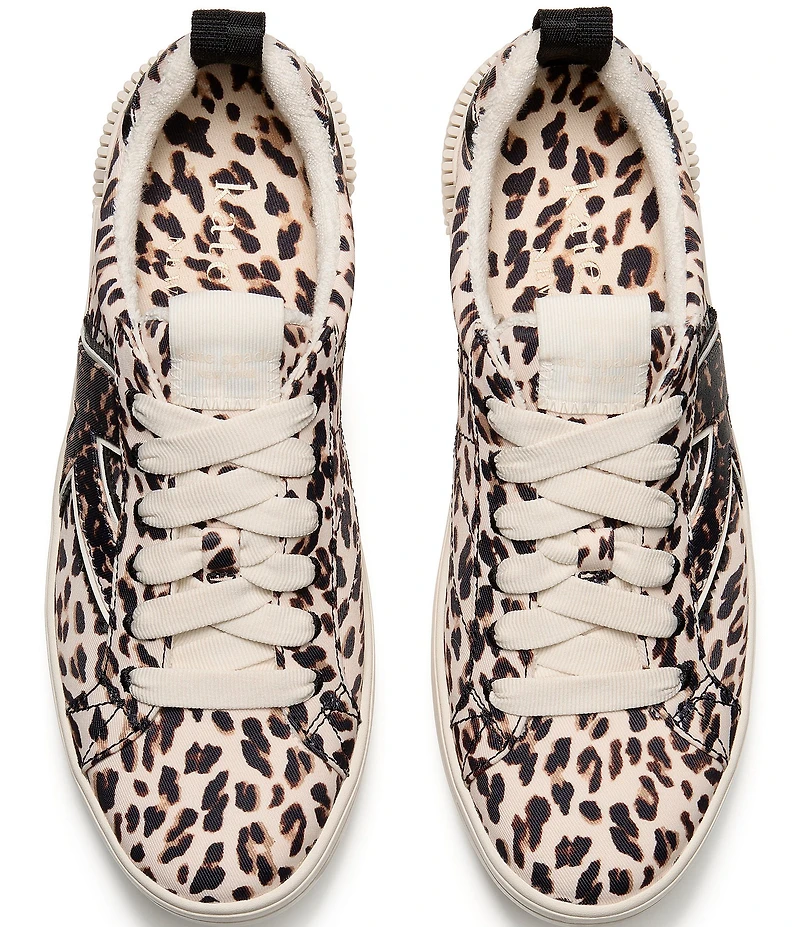kate spade new york K As In Kate Court Leopard Print Twill Court Sneakers