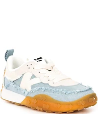kate spade new york K As In Kate Denim Fray Logo Detail Sneakers