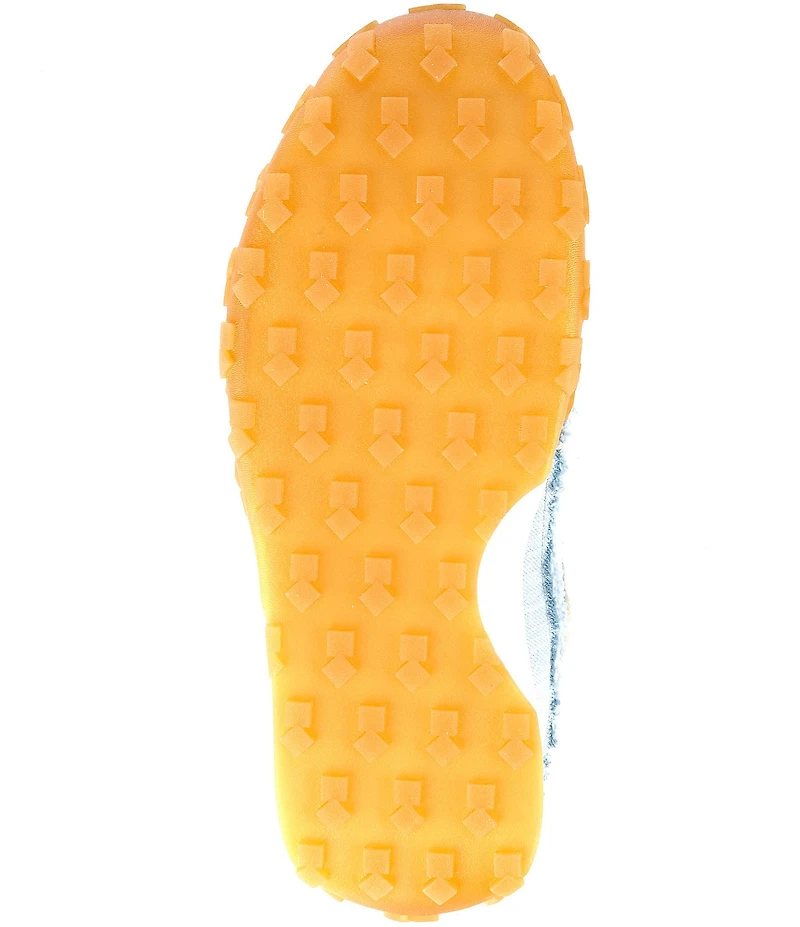 kate spade new york K As In Kate Denim Fray Logo Detail Sneakers