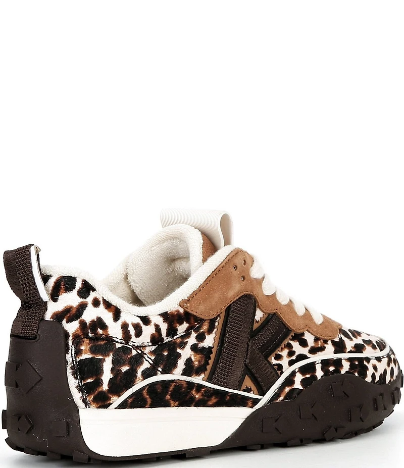 kate spade new york K As In Kate Downtown Leopard Haircalf Lace Up Runner Sneakers