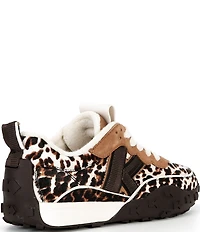 kate spade new york K As In Kate Downtown Leopard Haircalf Lace Up Runner Sneakers