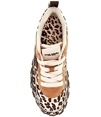 kate spade new york K As In Kate Downtown Leopard Haircalf Lace Up Runner Sneakers