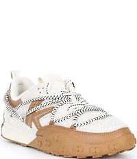 kate spade new york K As In Kate Faux Shearling and Leather Runner Sneakers