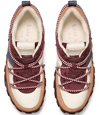 kate spade new york K As In Kate Hiking Nylon Lace Up Runner Sneakers
