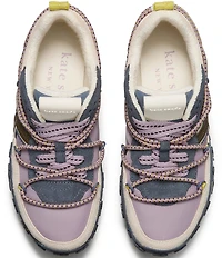 kate spade new york K As In Kate Hiking Nylon Lace Up Runner Sneakers