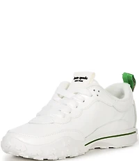 kate spade new york K As In Kate Leather Lace Up Sneakers