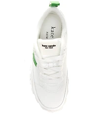 kate spade new york K As In Kate Leather Lace Up Sneakers