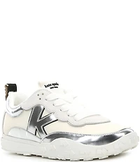 kate spade new york K As In Kate Metallic Lace Up Sneakers