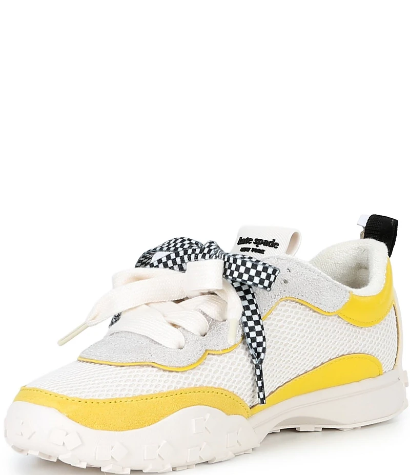 kate spade new york K As In Kate NYC Taxi Leather Charm Detail Runner Sneakers