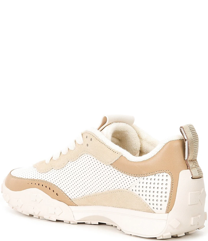 kate spade new york K As In Kate Perforated Leather Lace Up Sneakers