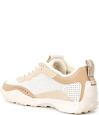 kate spade new york K As In Kate Perforated Leather Lace Up Sneakers