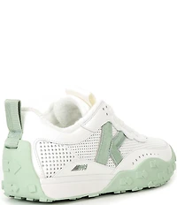 kate spade new york K As In Kate Perforated Leather Lace Up Sneakers