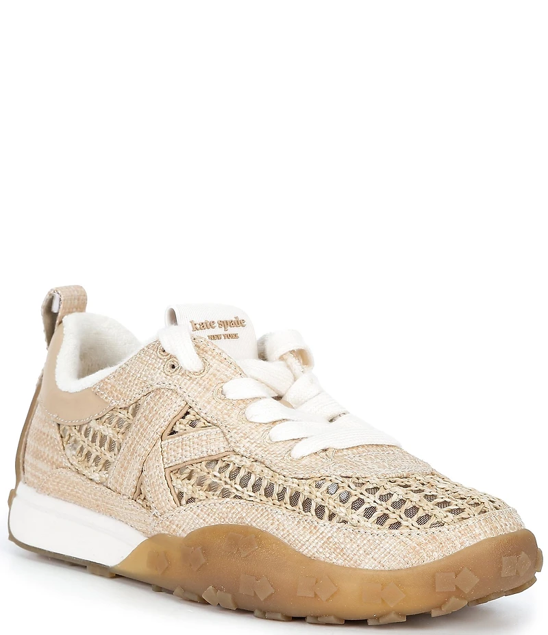 kate spade new york K As In Kate Raffia Woven Runner Sneakers