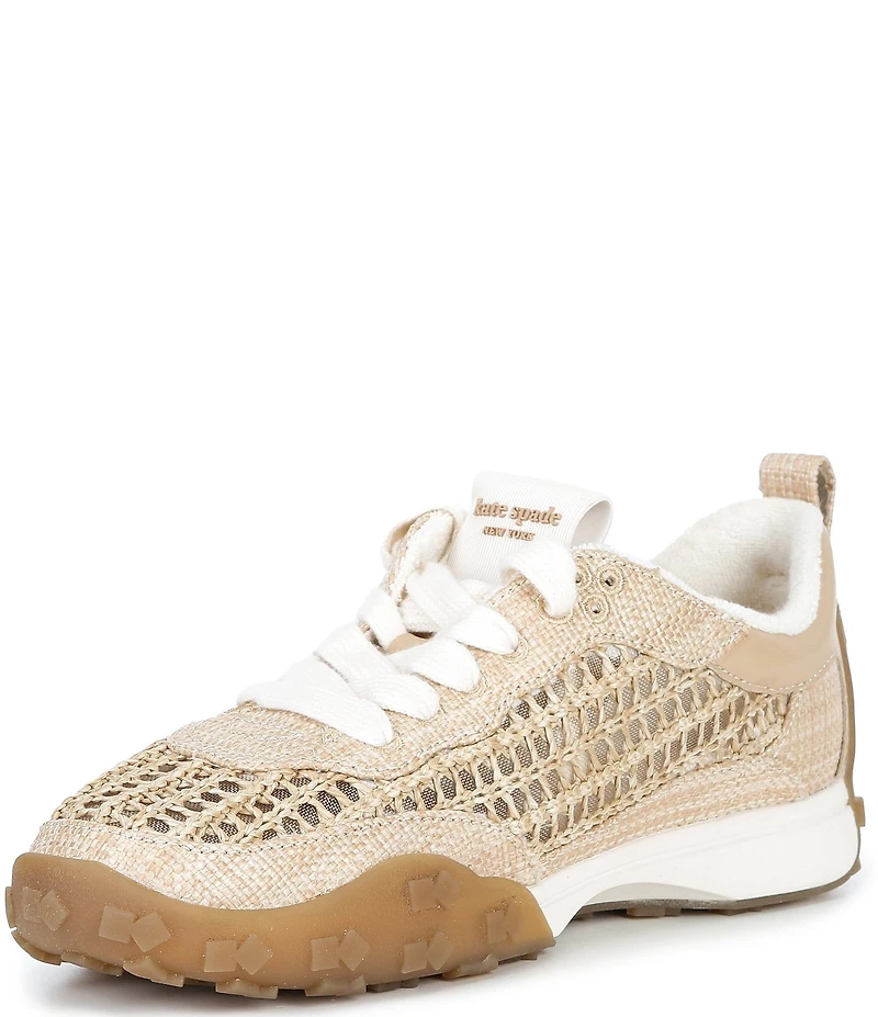 kate spade new york K As In Kate Raffia Woven Runner Sneakers