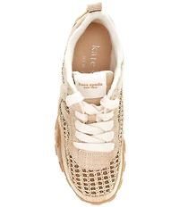 kate spade new york K As In Kate Raffia Woven Runner Sneakers