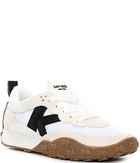 kate spade new york K As In Kate Suede and Mesh Signature Logo Sneakers