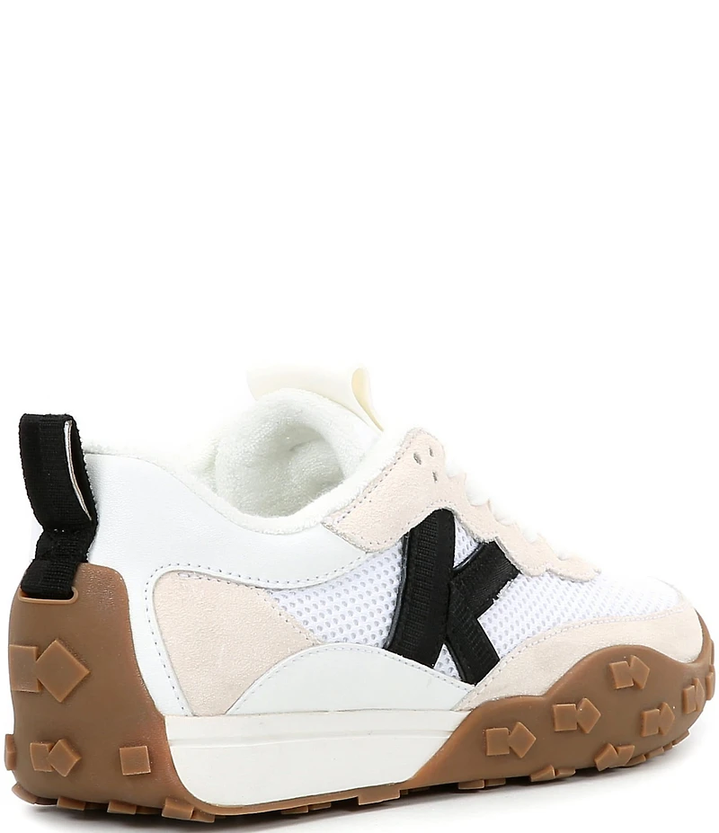 kate spade new york K As In Kate Suede and Mesh Signature Logo Sneakers