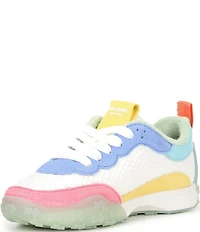 kate spade new york K As In Kate Suede and Mesh Signature Logo Sneakers