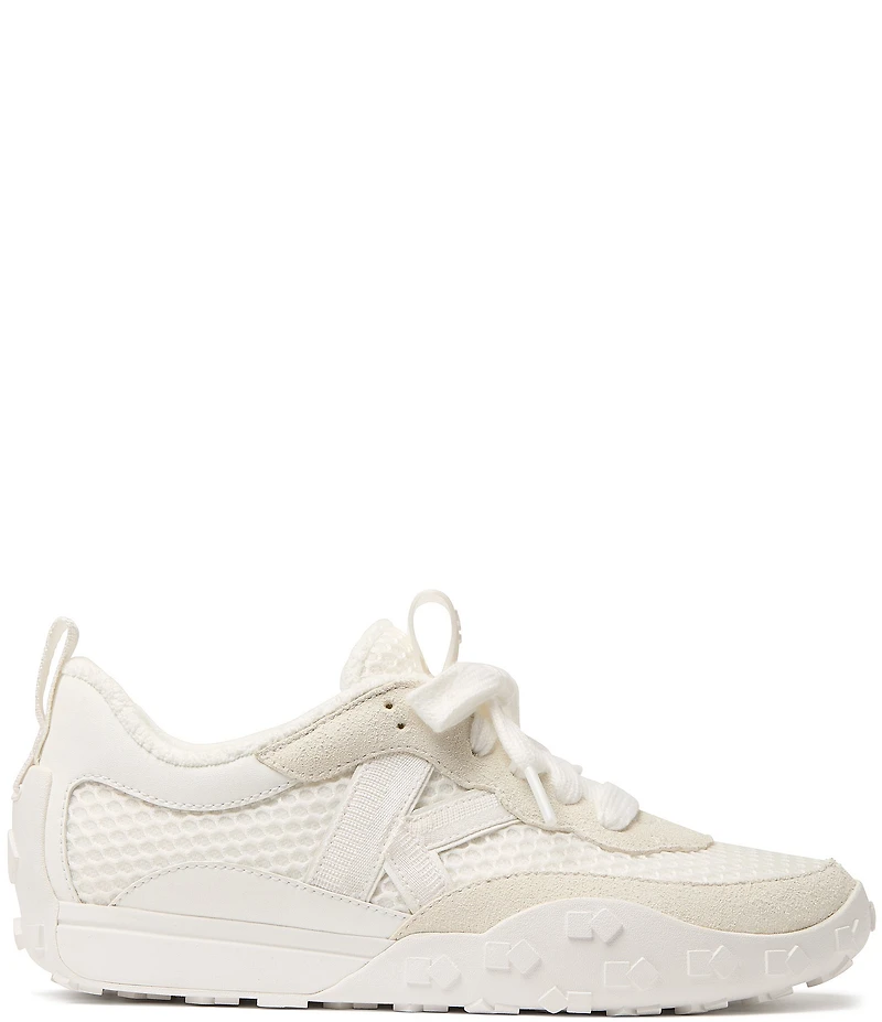 kate spade new york K As In Kate Suede and Mesh Signature Logo Sneakers