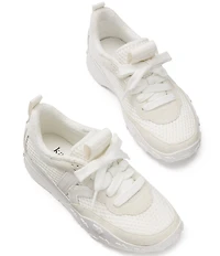 kate spade new york K As In Kate Suede and Mesh Signature Logo Sneakers