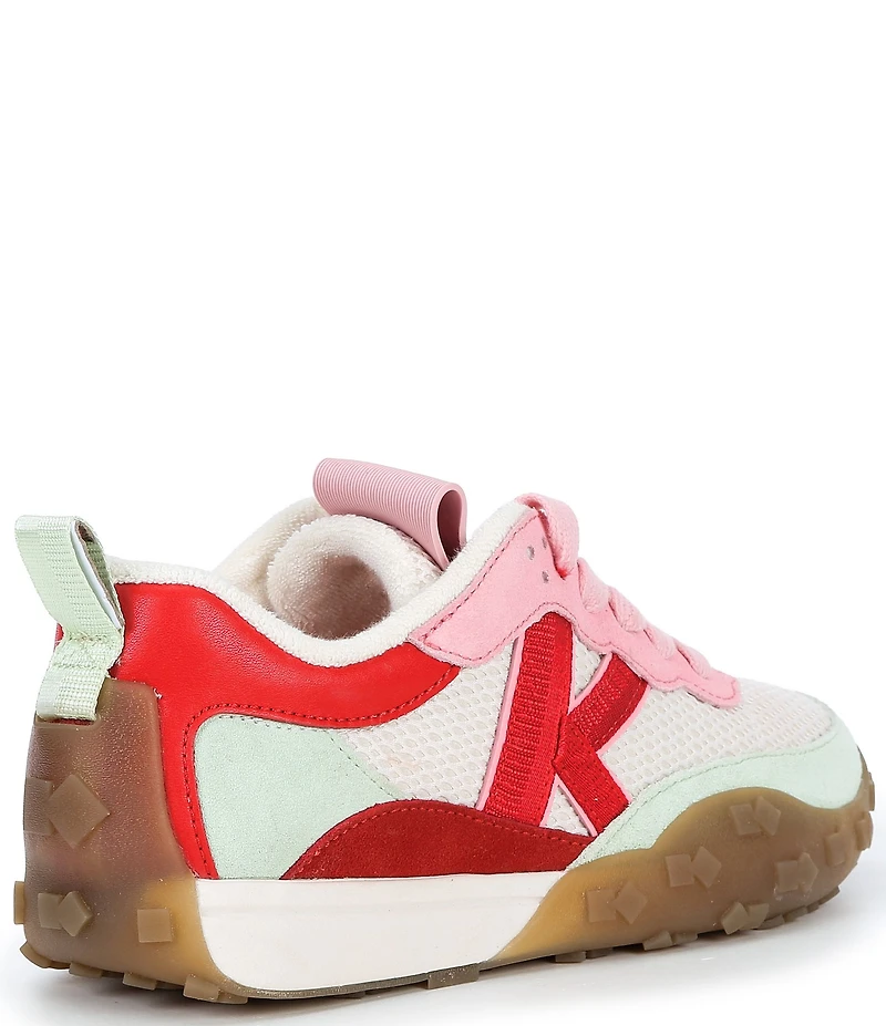 kate spade new york K As In Kate Suede and Mesh Signature Logo Sneakers