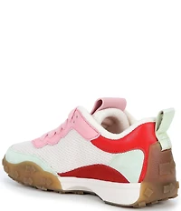 kate spade new york K As In Kate Suede and Mesh Signature Logo Sneakers