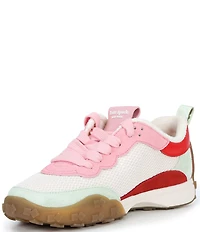 kate spade new york K As In Kate Suede and Mesh Signature Logo Sneakers