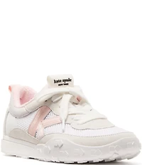 kate spade new york K As In Kate Suede and Mesh Signature Logo Sneakers