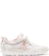kate spade new york K As In Kate Suede and Mesh Signature Logo Sneakers