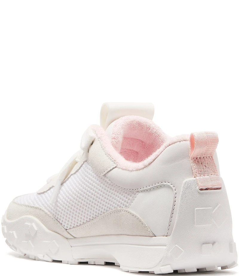 kate spade new york K As In Kate Suede and Mesh Signature Logo Sneakers