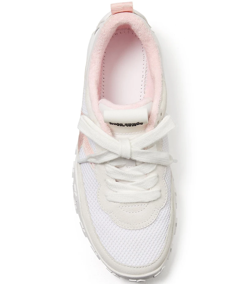 kate spade new york K As In Kate Suede and Mesh Signature Logo Sneakers