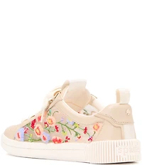 kate spade new york K As In Kate Whimsical Floral Garden Leather Mesh Court Sneakers