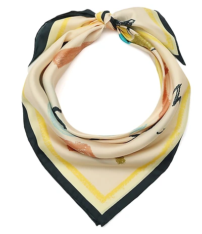 kate spade new york Kate Spade Scribble Silk Square Scarf
