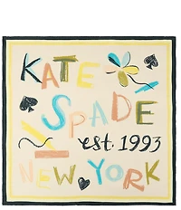 kate spade new york Kate Spade Scribble Silk Square Scarf