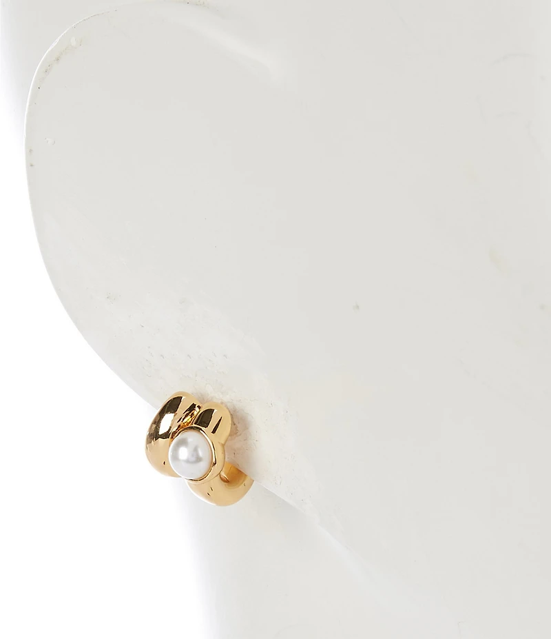 kate spade new york Keep Sparkling Round Double Huggie Hoop Earrings