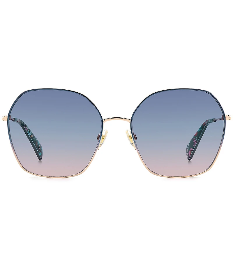 kate spade new york Women's Kenna Blue Round Sunglasses