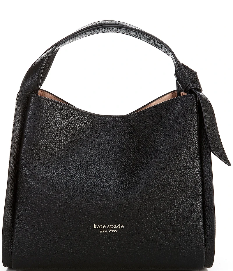 kate spade new york Knott Pebbled Leather Medium Crossbody Hobo Bag