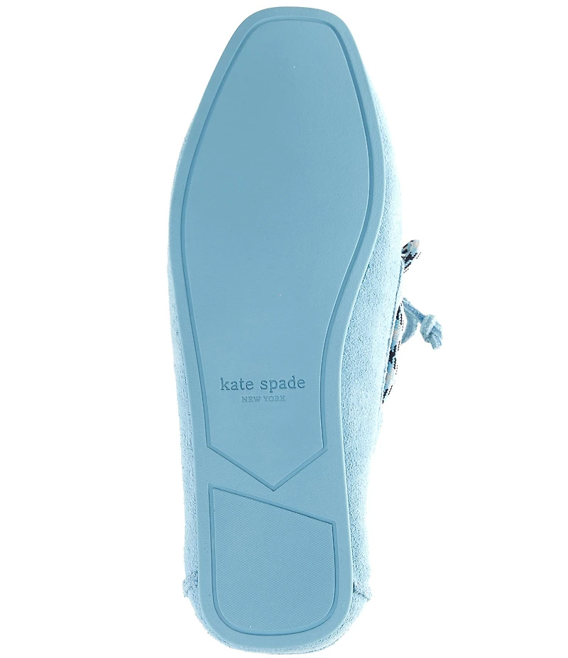 kate spade new york Know The Ropes Suede Slip On Boat Shoes