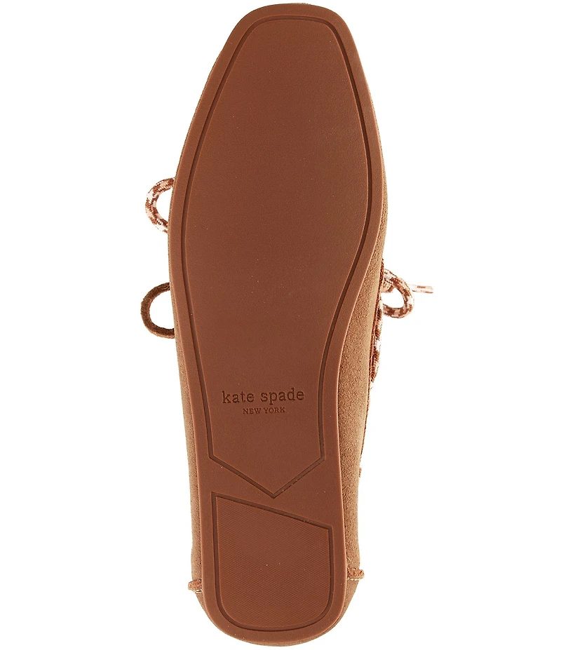 kate spade new york Know The Ropes Suede Slip On Boat Shoes