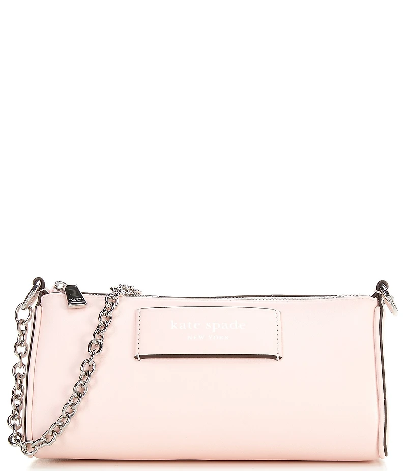 kate spade new york Label Smooth Leather East-West Chain Pochette Bag