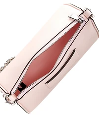 kate spade new york Label Smooth Leather East-West Chain Pochette Bag