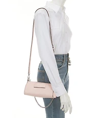 kate spade new york Label Smooth Leather East-West Chain Pochette Bag