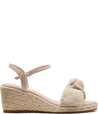 kate spade new york Leandra Bow Detail Textile Knot Detail Espadrille Wedge Sandals