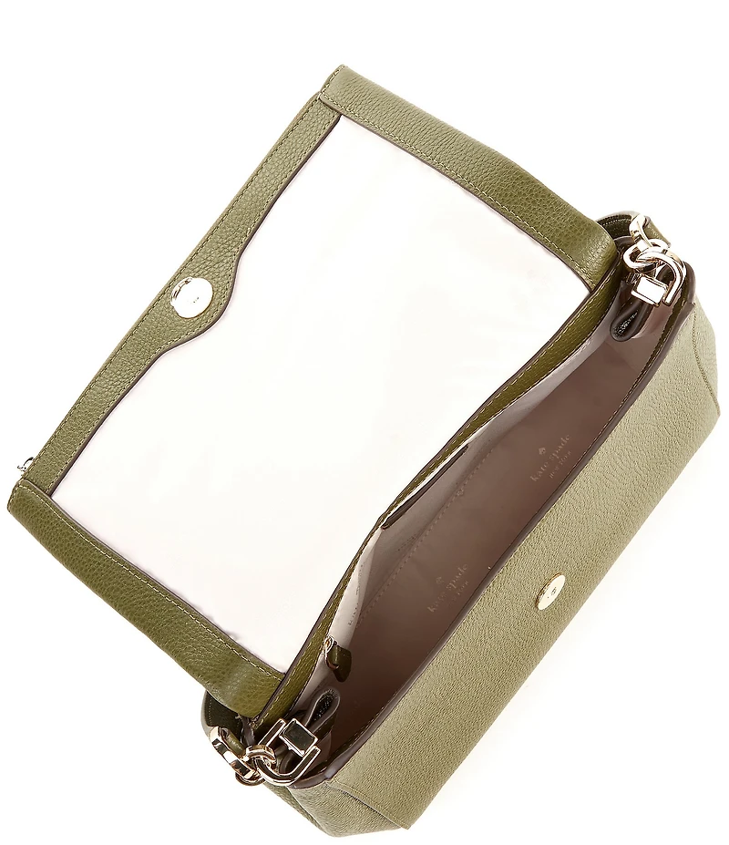 kate spade new york Leila Medium Pebbled Leather Flap Shoulder Bag