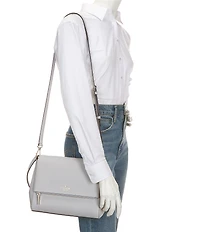 kate spade new york Leila Medium Pebbled Leather Flap Shoulder Bag