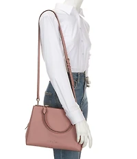 kate spade new york Leila Pebbled Leather Medium Triple Compartment Satchel Bag