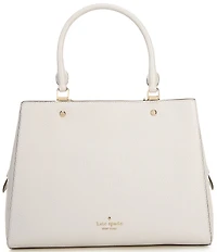 kate spade new york Leila Pebbled Leather Medium Triple Compartment Satchel Bag