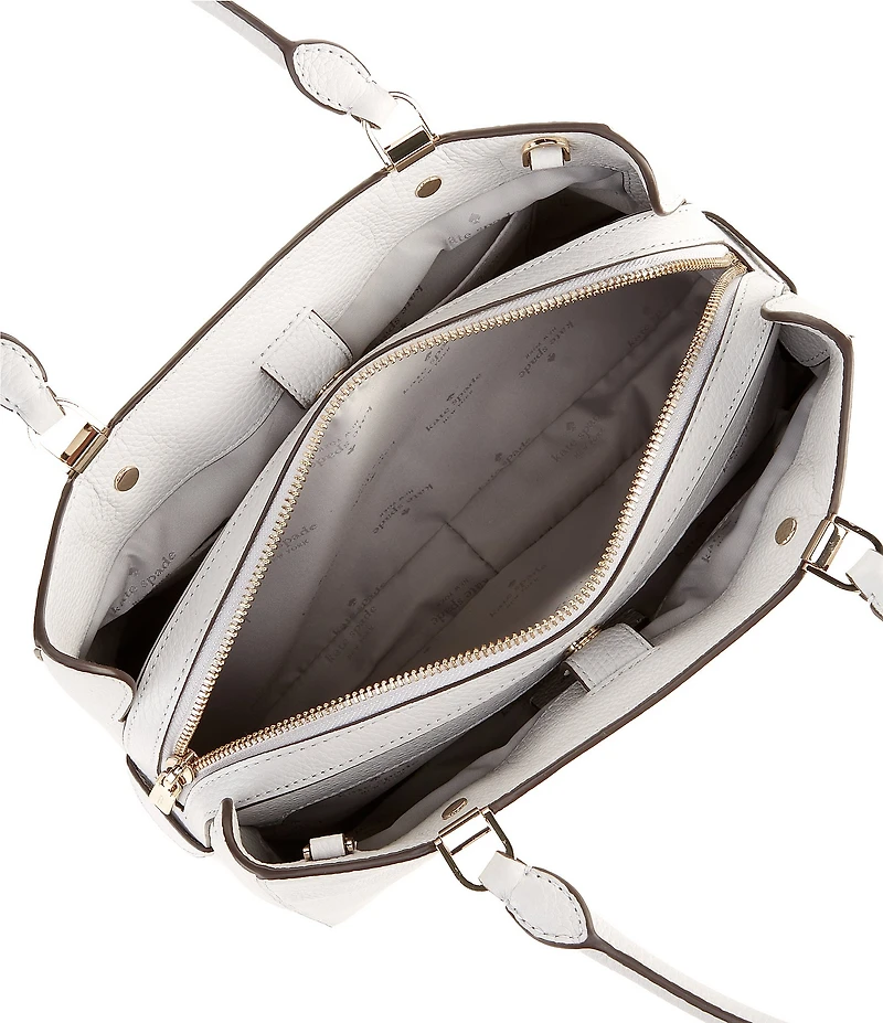 kate spade new york Leila Pebbled Leather Medium Triple Compartment Satchel Bag