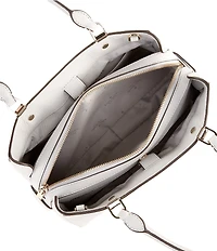 kate spade new york Leila Pebbled Leather Medium Triple Compartment Satchel Bag